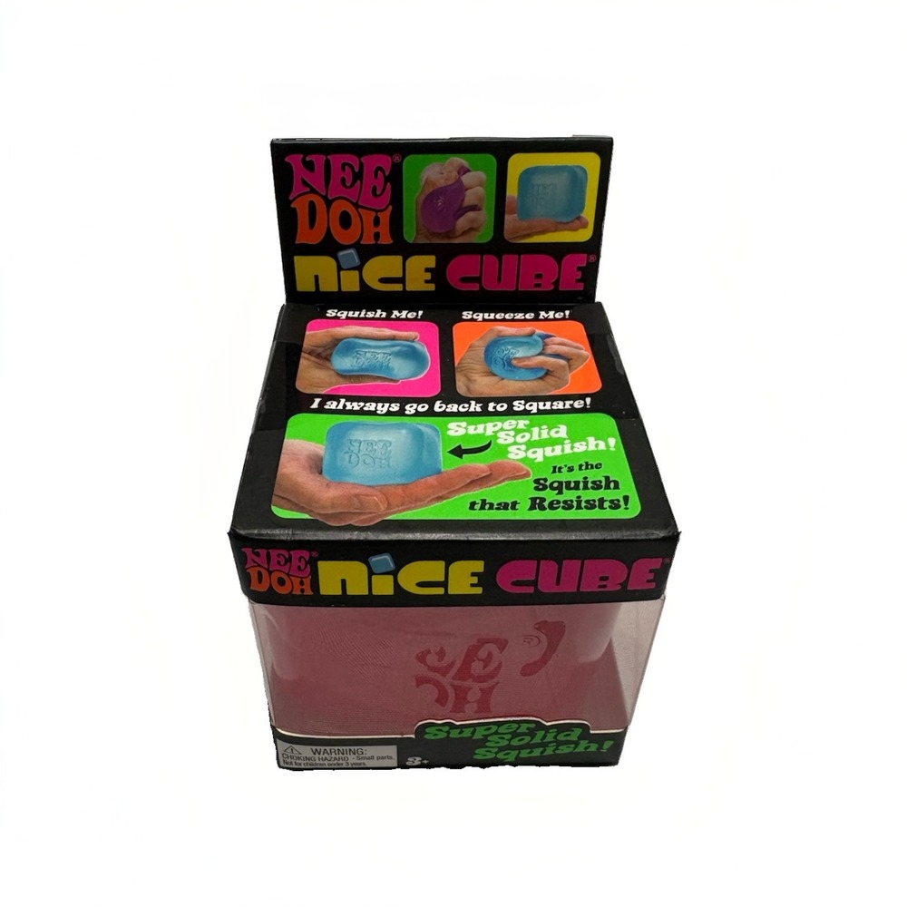 Needoh Nice Cube - New Sealed - Lot Of 3 Blue, Purple, Pink - Full Set - Picture 4 of 4